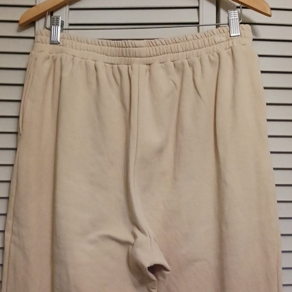 SUPERDOWN French Terry Joggers, Light Yellow/cream, Size L - Picture 4 of 11